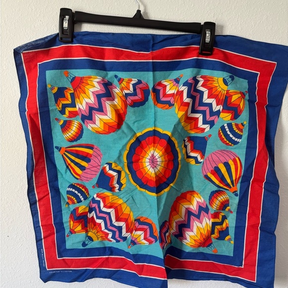 Colorful Hot Air Balloon Handkerchief - Picture 1 of 1